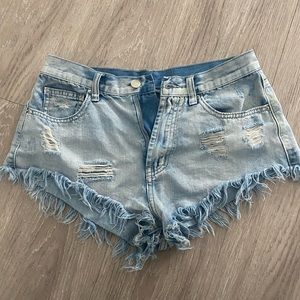 Born Promitive Jean Shorts